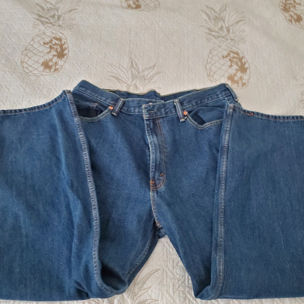 Mens Dark Blue Levi 550 Jeans W40 L30